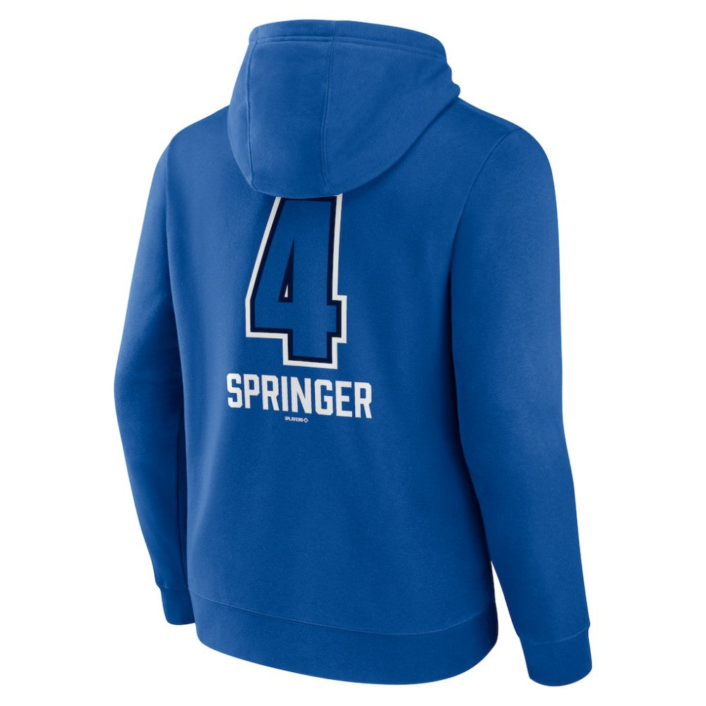 George Springer Toronto Blue Jays Name & Number Fastball Pullover Hoodie Royal
