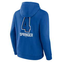 George Springer Toronto Blue Jays Name & Number Fastball Pullover Hoodie Royal