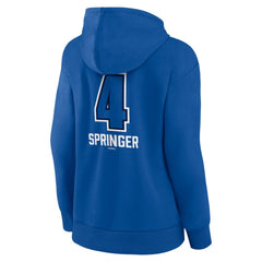 George Springer Toronto Blue Jays Women's Name & Number Fastball Pullover Hoodie Royal