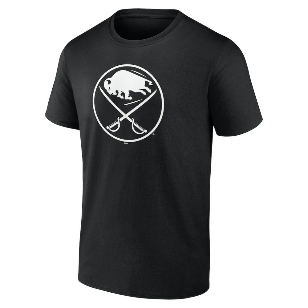 Buffalo Sabres Personalized Name & Number Monochrome T-Shirt - Black T-shirts