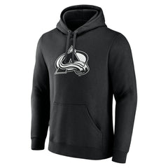 Colorado Avalanche Personalized Name & Number Monochrome Pullover Hoodie - Black Hoodies