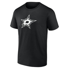 Dallas Stars Personalized Name & Number Monochrome T-Shirt - Black T-shirts