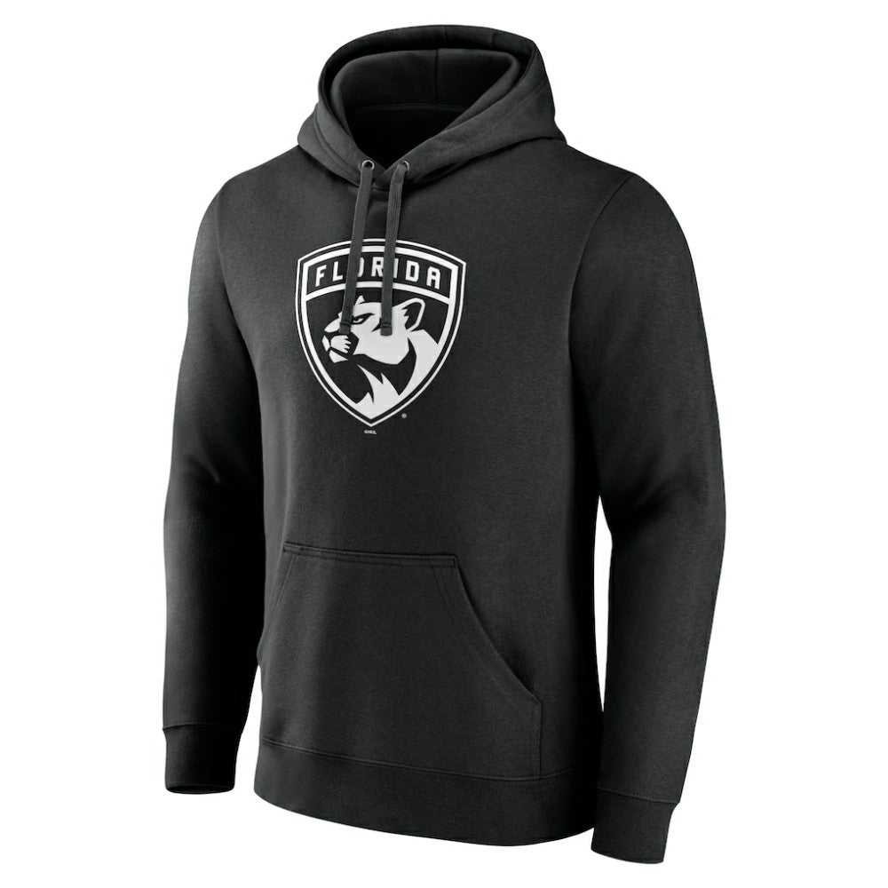 Florida Panthers Personalized Name & Number Monochrome Pullover Hoodie - Black Hoodies