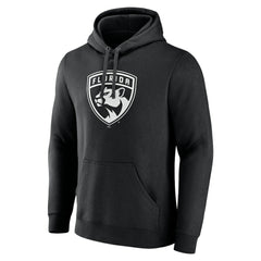 Florida Panthers Personalized Name & Number Monochrome Pullover Hoodie - Black Hoodies