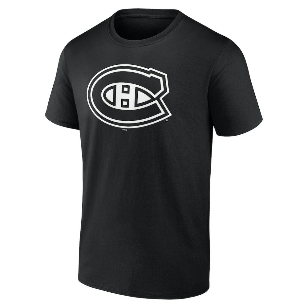 Montreal Canadiens Personalized Name & Number Monochrome T-Shirt - Black T-shirts