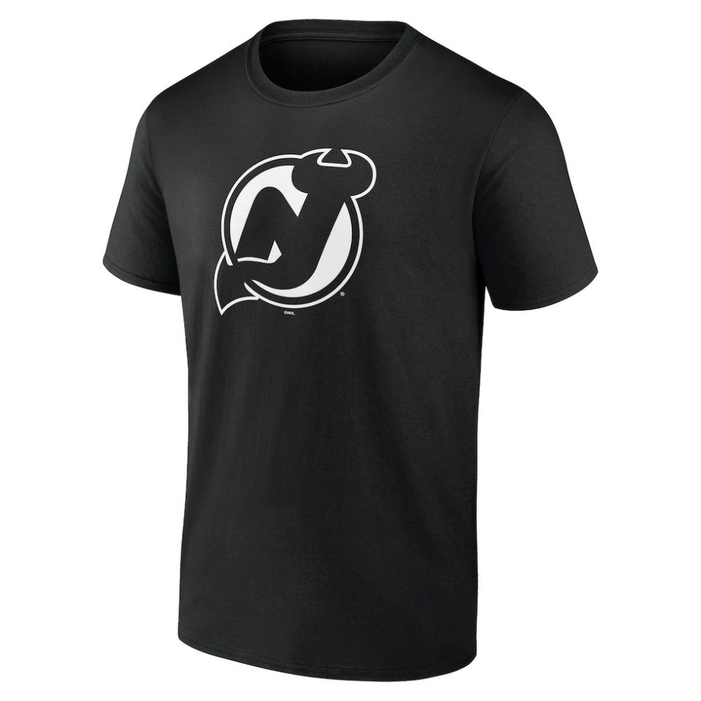New Jersey Devils Personalized Name & Number Monochrome T-Shirt - Black T-shirts