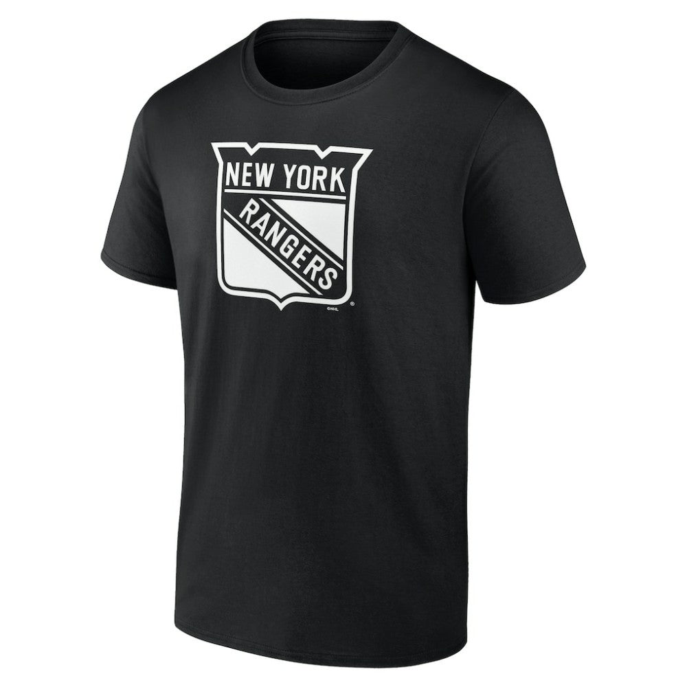 New York Rangers Personalized Name & Number Monochrome T-Shirt - Black T-shirts