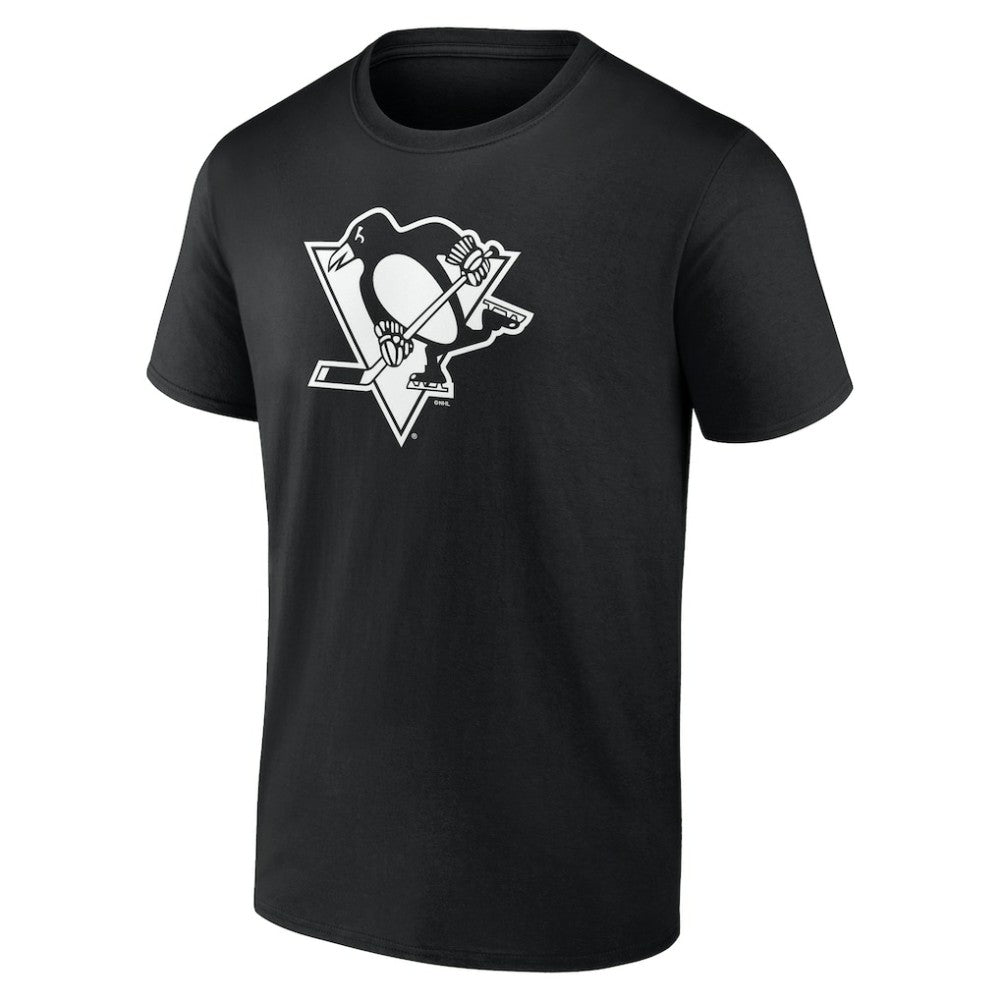 Pittsburgh Penguins Personalized Name & Number Monochrome T-Shirt - Black T-shirts