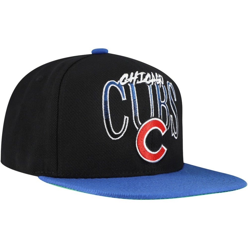 Chicago Cubs Rise Up Snapback Hat Black