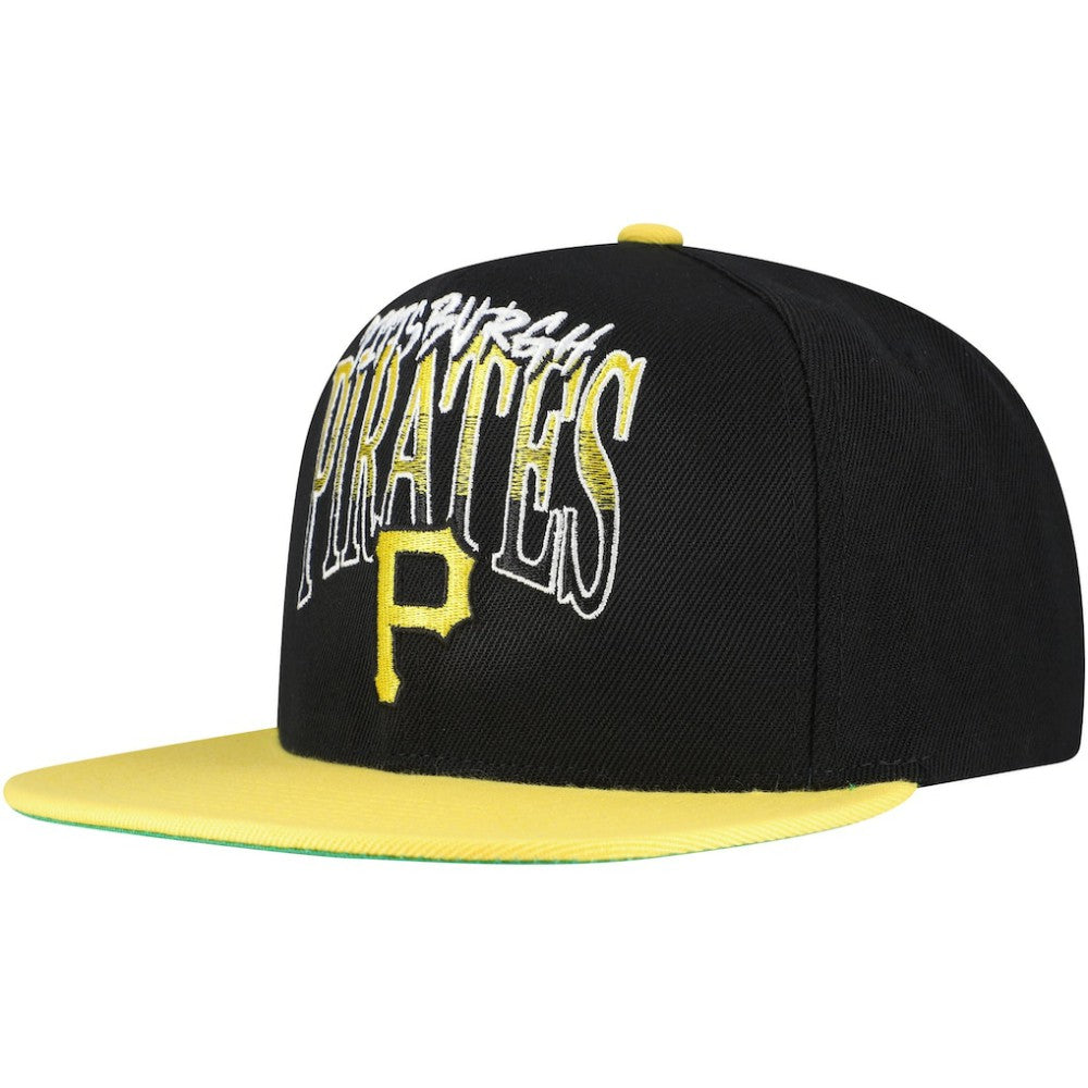 Pittsburgh Pirates Rise Up Snapback Hat Black