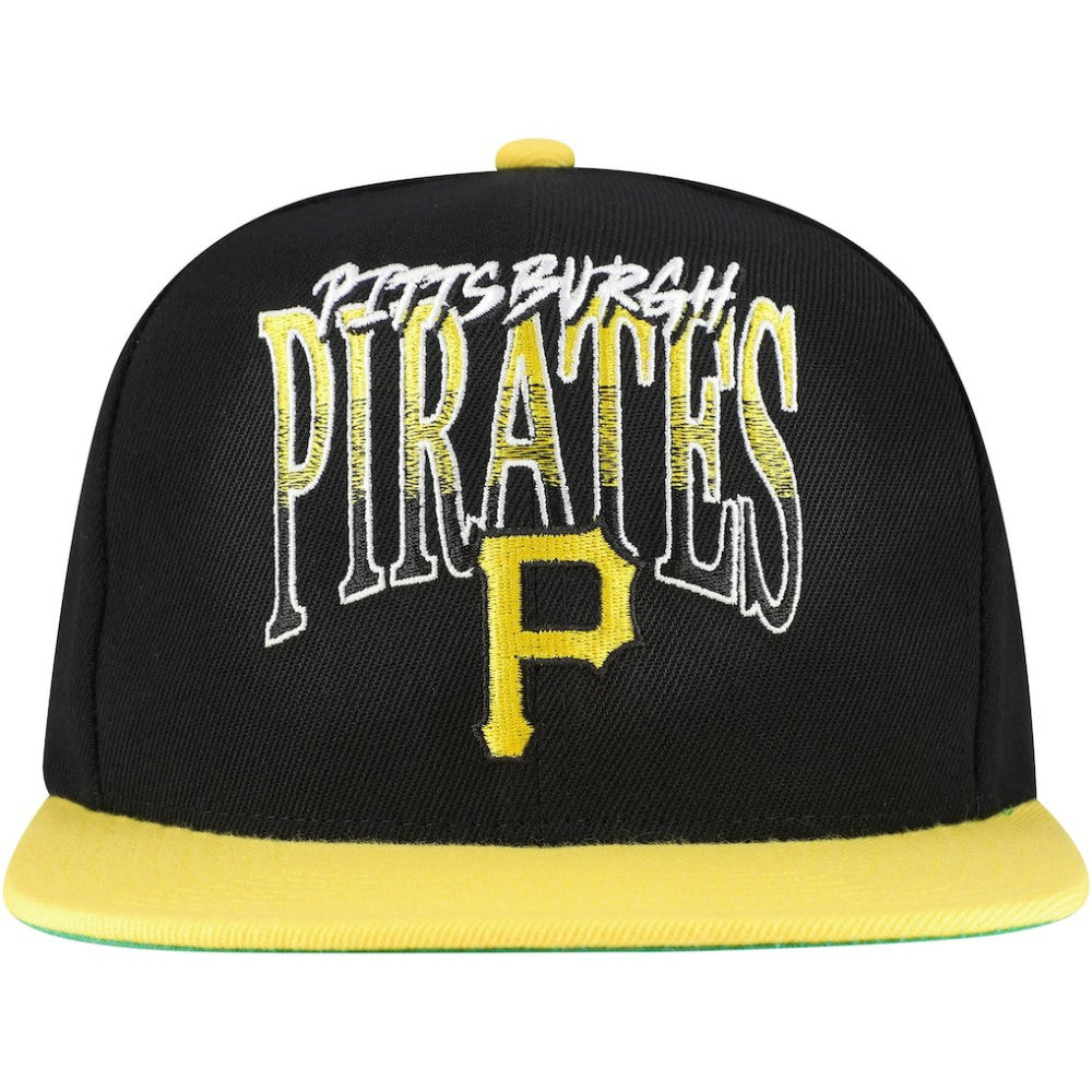 Pittsburgh Pirates Rise Up Snapback Hat Black