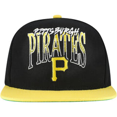 Pittsburgh Pirates Rise Up Snapback Hat Black