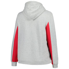 Philadelphia Phillies Profile Women's Plus Size Pullover Jersey Hoodie Heather Gray