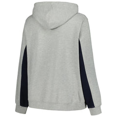 Milwaukee Brewers Profile Women's Plus Size Pullover Jersey Hoodie Heather Gray