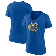Buffalo Sabres Women's Native V-Neck T-Shirt - Royal T-shirts