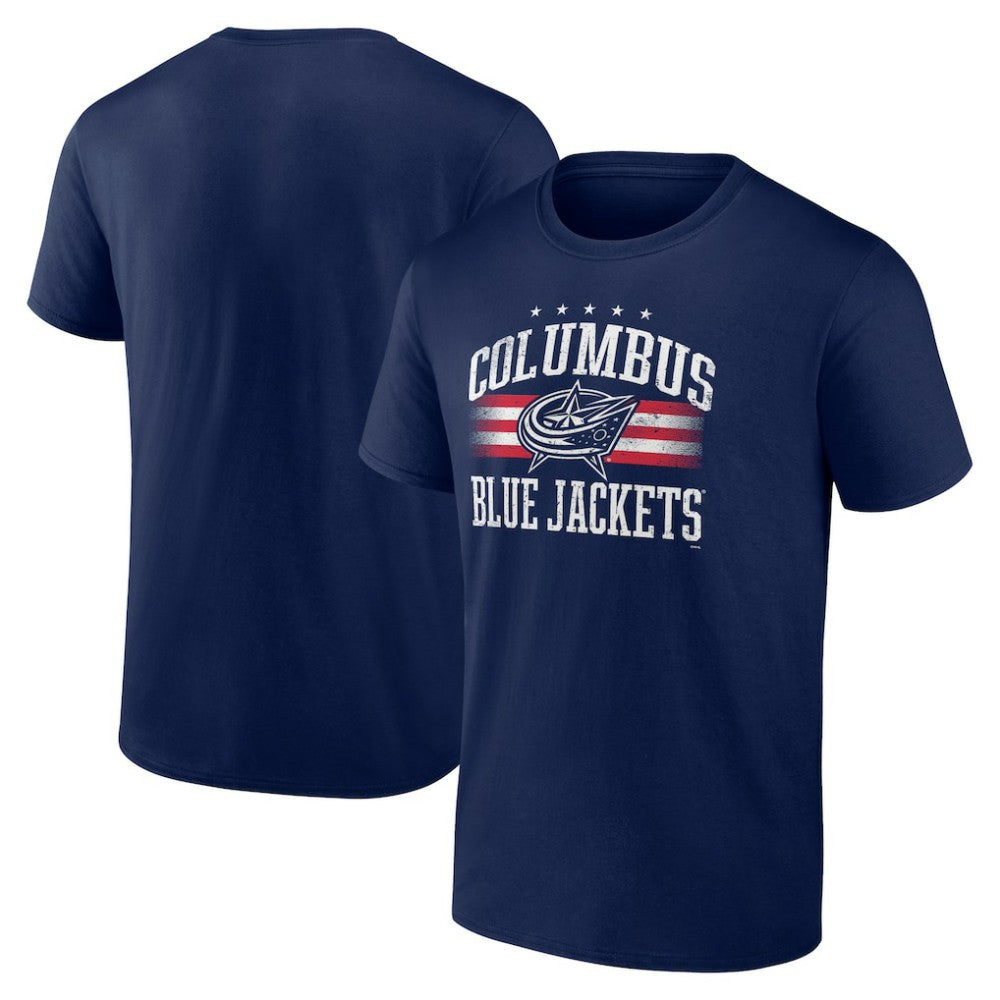 Columbus Blue Jackets Americana Team T-Shirt - Navy T-shirts