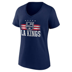 Los Angeles Kings Women's Americana Team V-Neck T-Shirt - Navy T-shirts