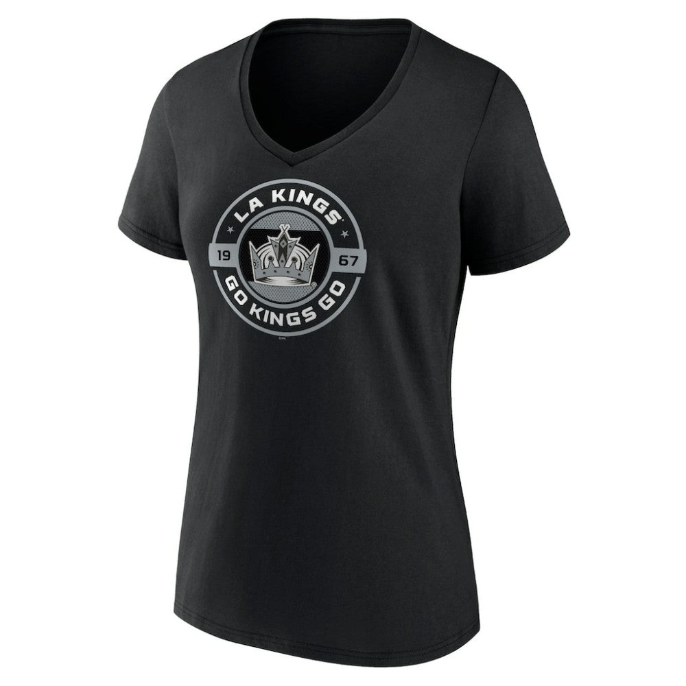 Los Angeles Kings Women's Native V-Neck T-Shirt - Black T-shirts