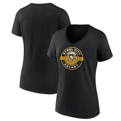 Pittsburgh Penguins Women's Native V-Neck T-Shirt - Black T-shirts