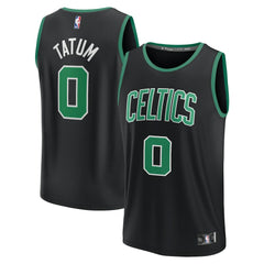Jayson Tatum Boston Celtics Fast Break Replica Player Jersey - Statement Edition - Black discount