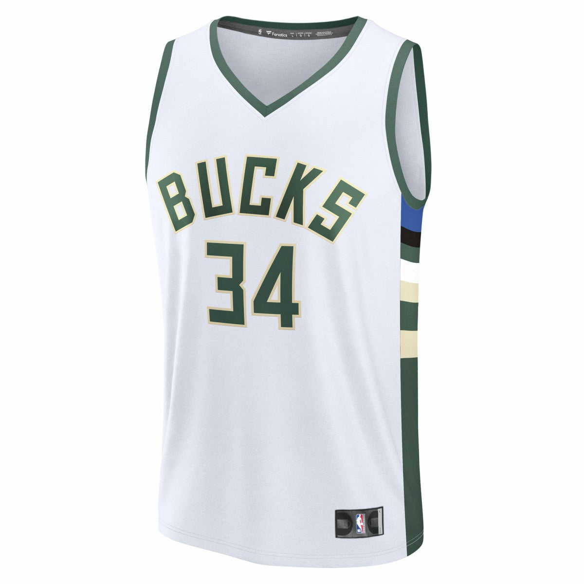 Giannis Antetokounmpo Milwaukee Bucks Youth Fast Break Replica Player Jersey - Association Edition - White discount