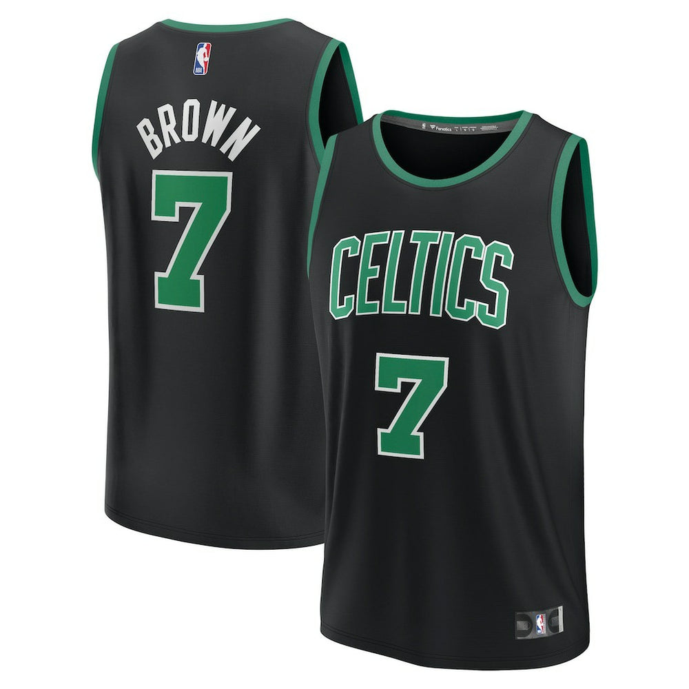 Jaylen Brown Boston Celtics Youth Fast Break Replica Player Jersey - Statement Edition - Black discount