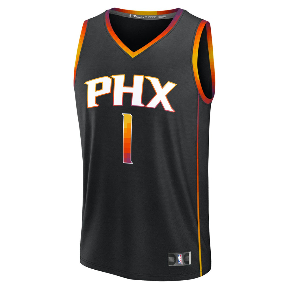 Devin Booker Phoenix Suns Youth Fast Break Replica Player Jersey - Statement Edition - Black cheap