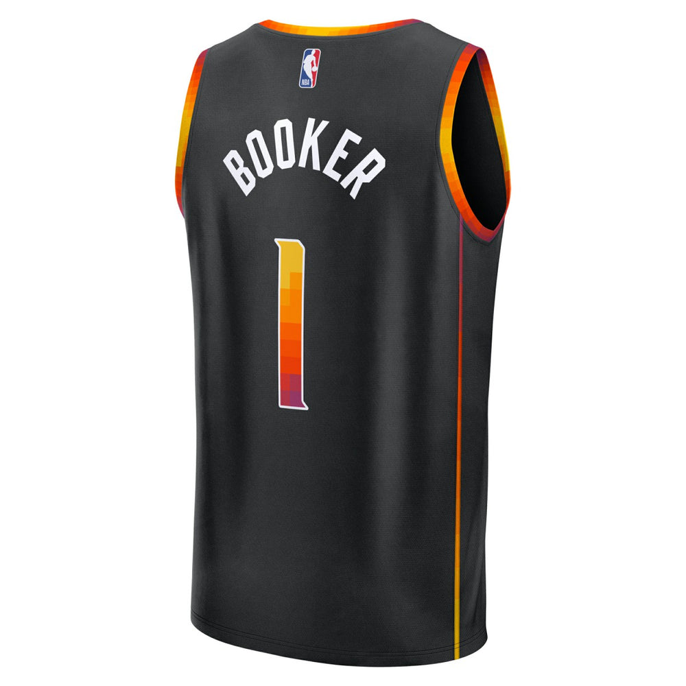 Devin Booker Phoenix Suns Youth Fast Break Replica Player Jersey - Statement Edition - Black cheap