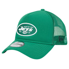 New York Jets New Era 9FORTY A-Frame Trucker Adjustable Hat - Green on sale