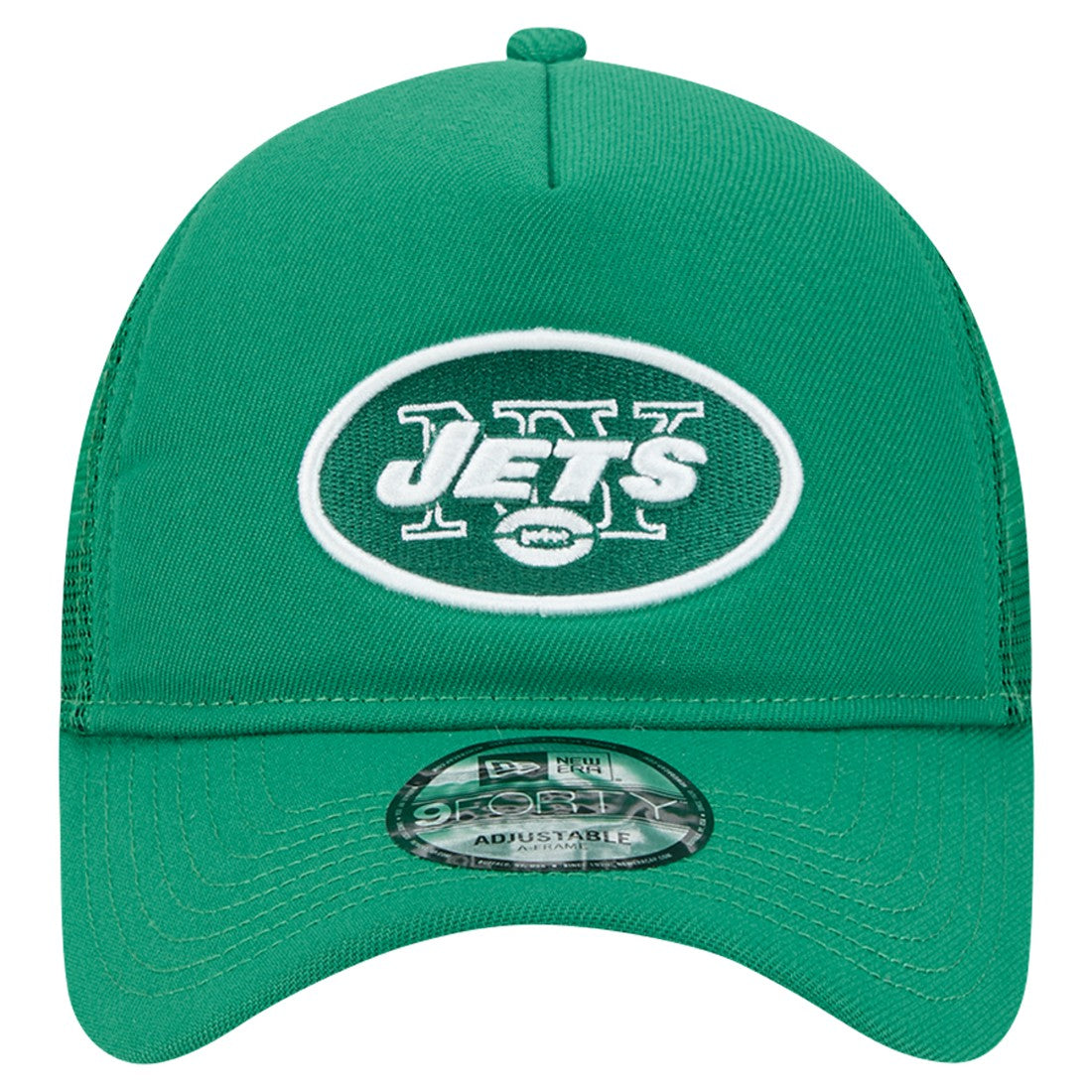 New York Jets New Era 9FORTY A-Frame Trucker Adjustable Hat - Green on sale