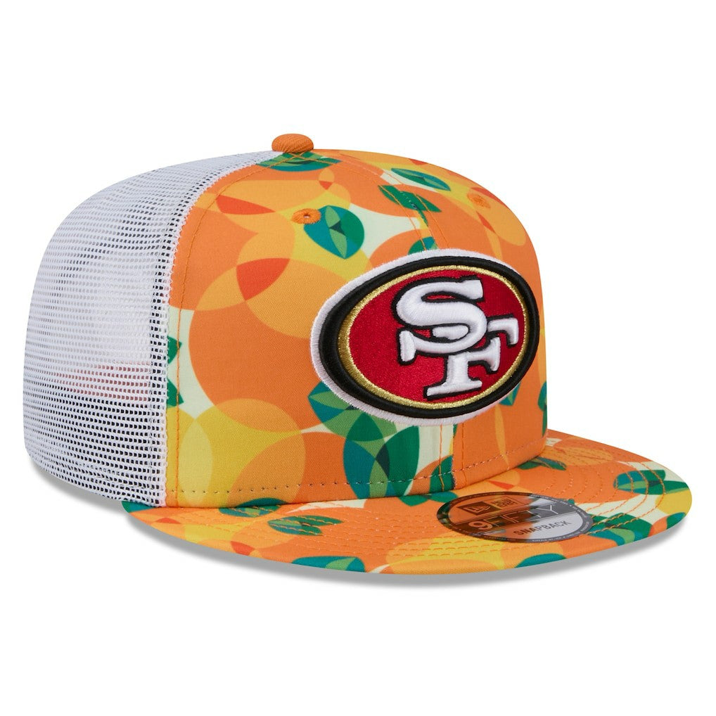 San Francisco 49ers New Era Citrus 9FIFTY Trucker Snapback Hat - Orange online