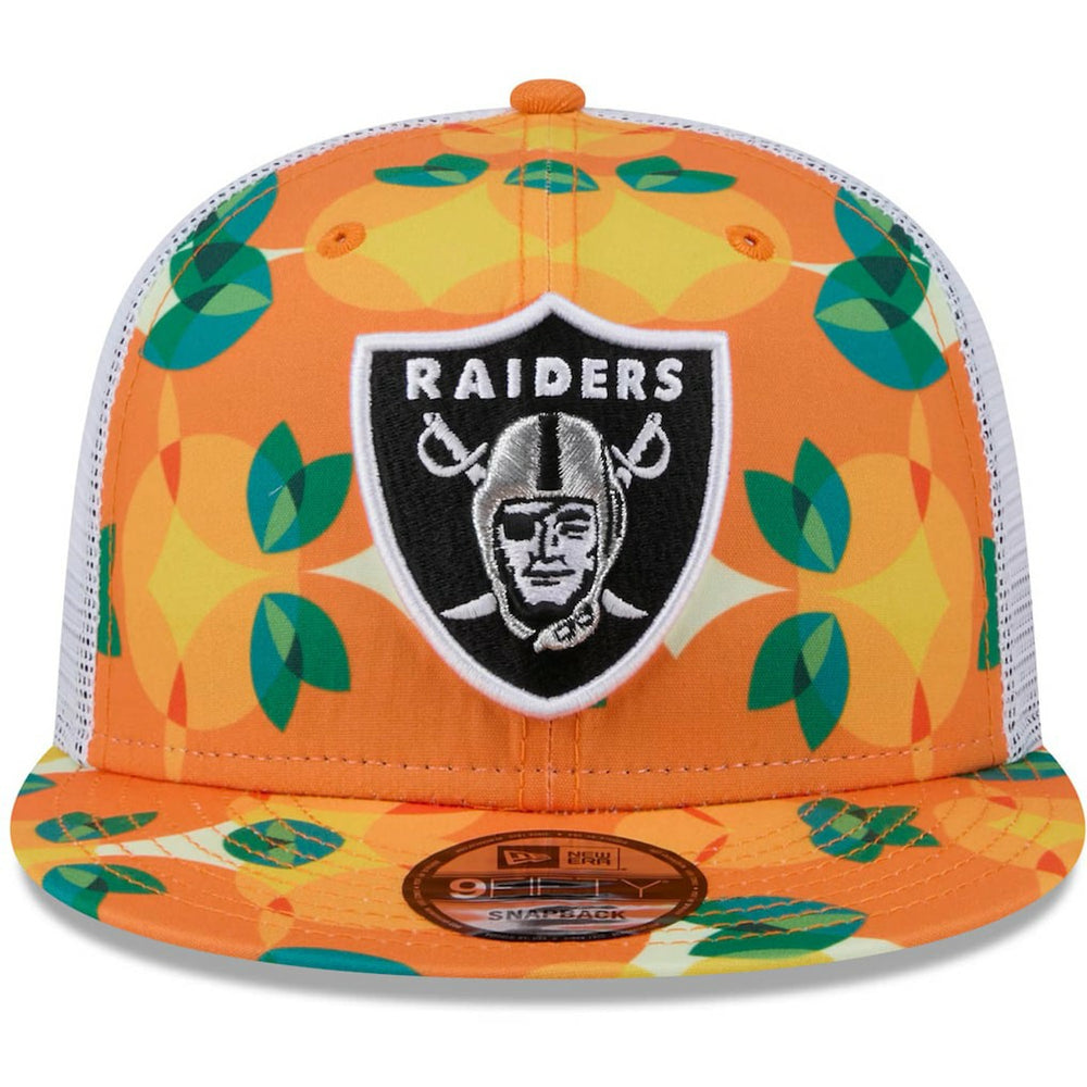 Las Vegas Raiders New Era Citrus 9FIFTY Trucker Snapback Hat - Orange online