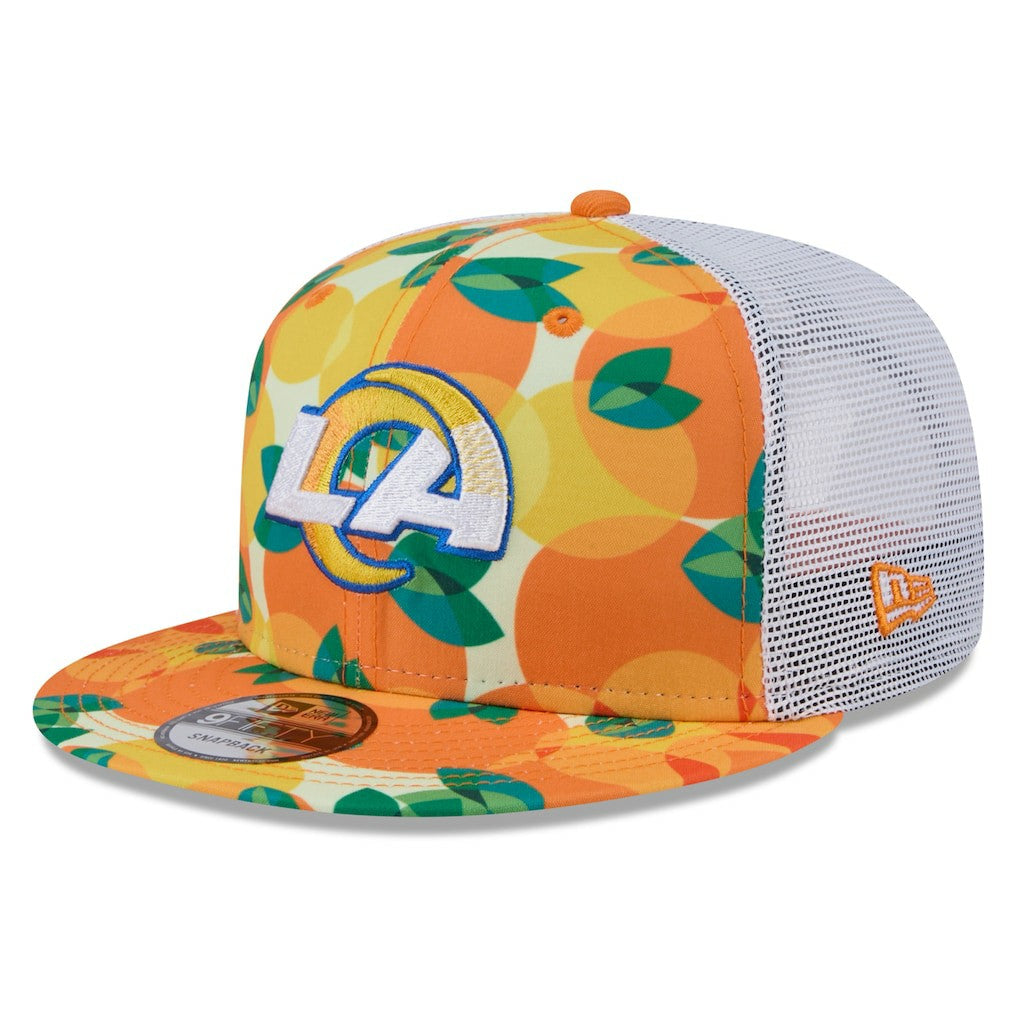 Los Angeles Rams New Era Citrus 9FIFTY Trucker Snapback Hat - Orange cheap