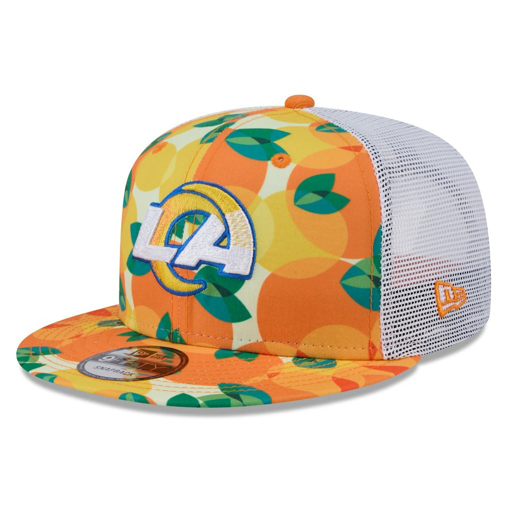 Los Angeles Rams New Era Citrus 9FIFTY Trucker Snapback Hat - Orange cheap
