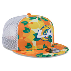 Los Angeles Rams New Era Citrus 9FIFTY Trucker Snapback Hat - Orange cheap