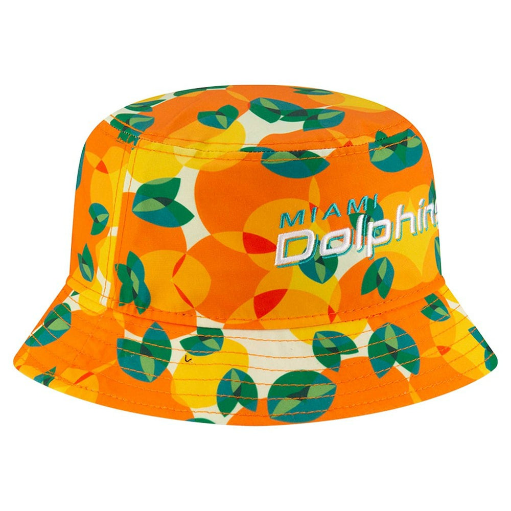 Miami Dolphins New Era Citrus Bucket Hat - Orange discount
