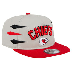 Kansas City Chiefs New Era Athletic Golfer Snapback Hat - Stone/Red sale