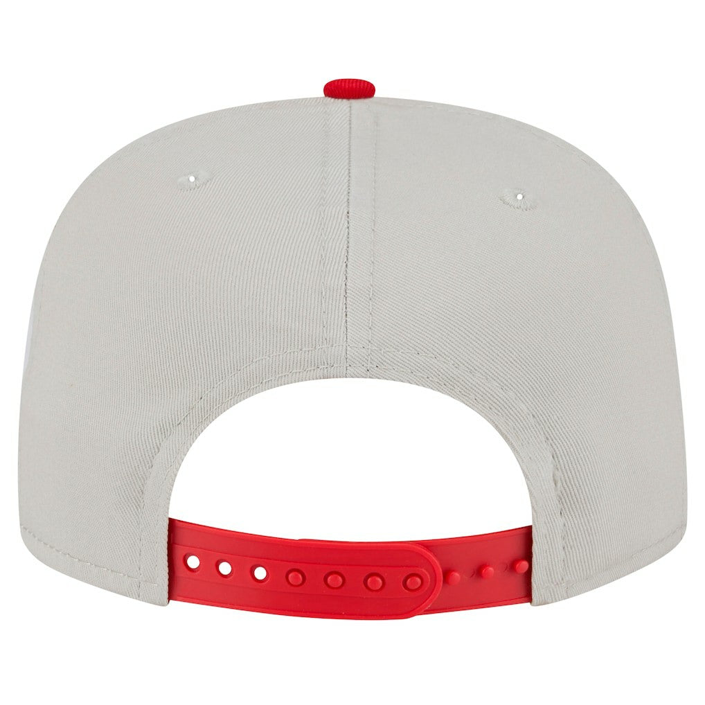 Kansas City Chiefs New Era Athletic Golfer Snapback Hat - Stone/Red sale