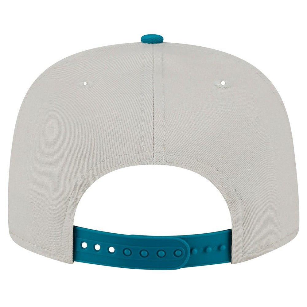 Miami Dolphins New Era Athletic Golfer Snapback Hat - Stone/Aqua online