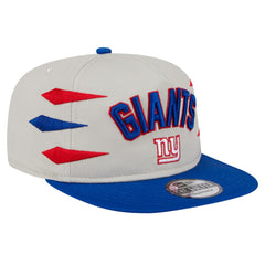 New York Giants New Era Athletic Golfer Snapback Hat - Stone/Royal cheap
