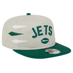 New York Jets New Era Athletic Golfer Snapback Hat - Stone/Green on sale