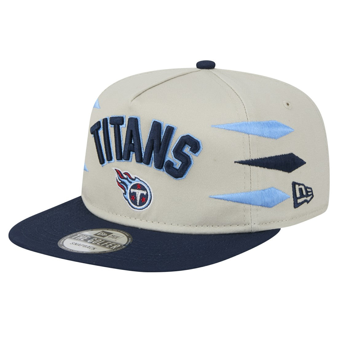 Tennessee Titans New Era Athletic Golfer Snapback Hat - Stone/Navy outlet