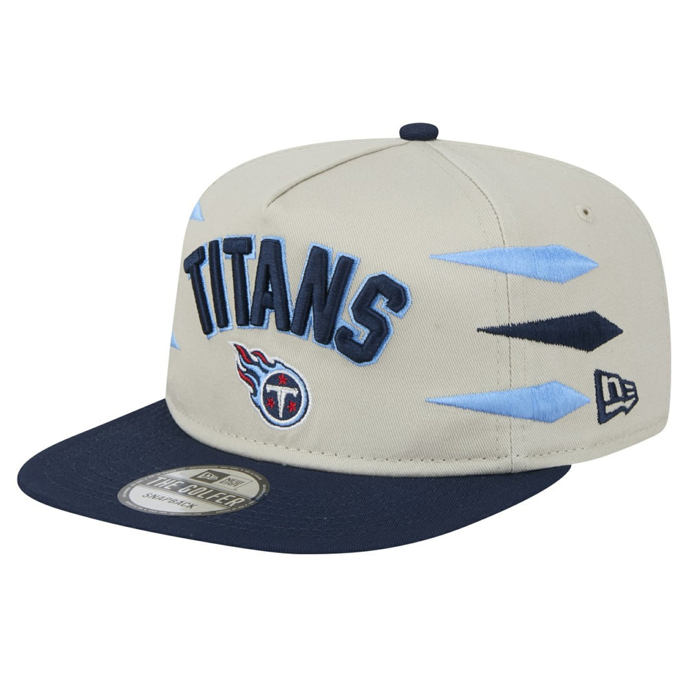 Tennessee Titans New Era Athletic Golfer Snapback Hat - Stone/Navy outlet