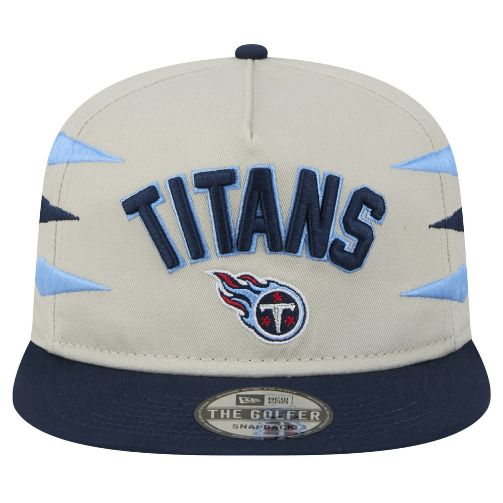 Tennessee Titans New Era Athletic Golfer Snapback Hat - Stone/Navy outlet