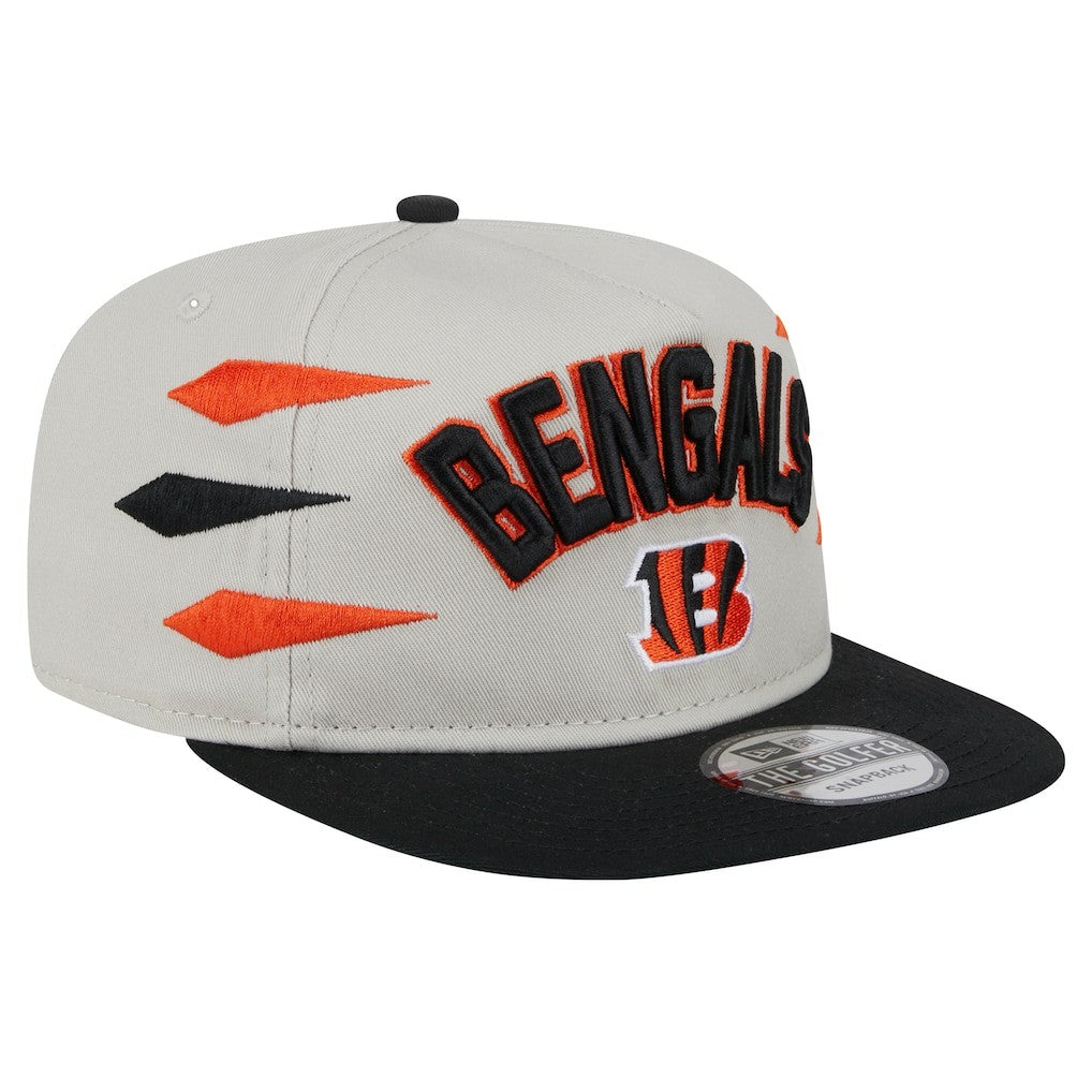 Cincinnati Bengals New Era Athletic Golfer Snapback Hat - Stone/Orange for sale