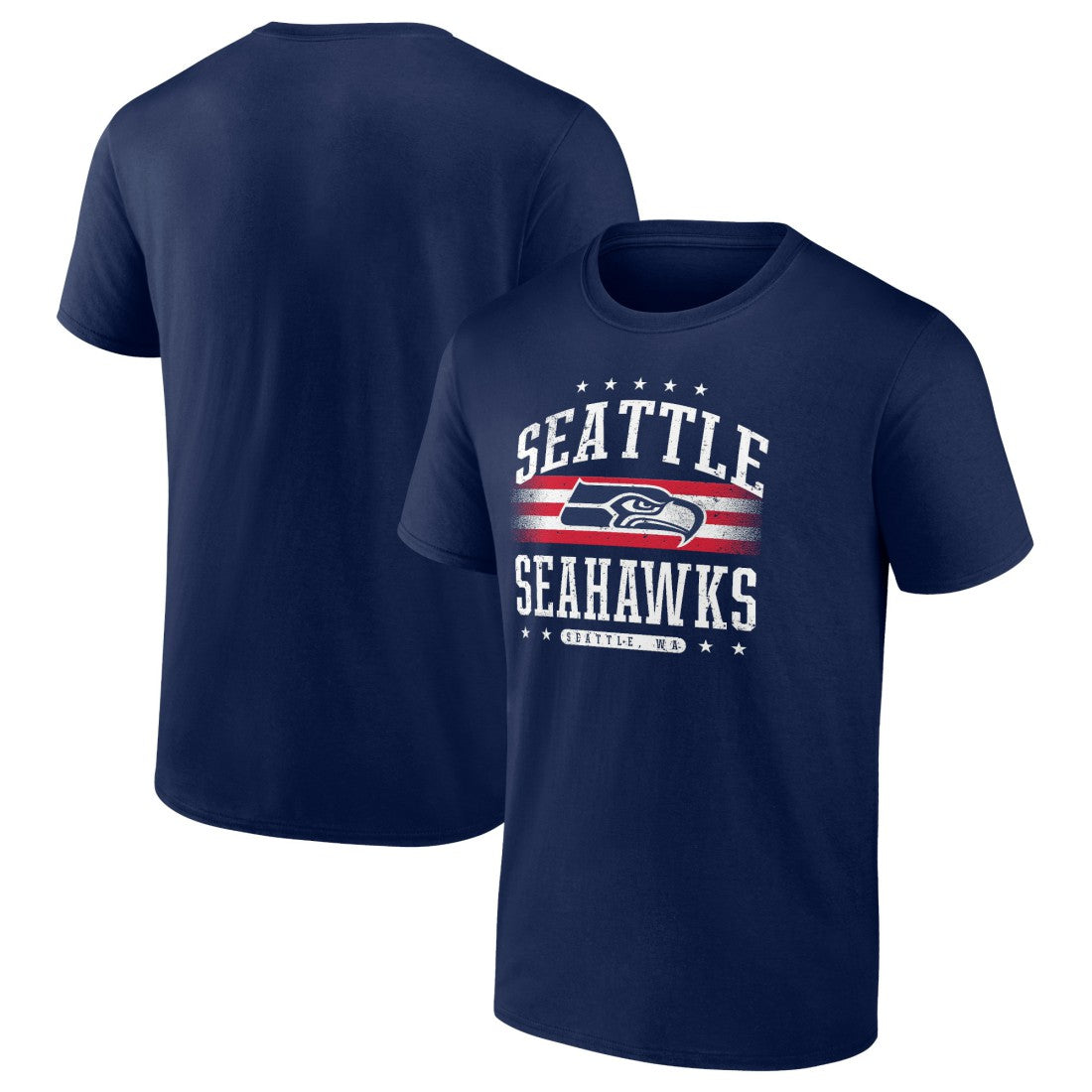 Seattle Seahawks Americana Team T-Shirt - College Navy on sale