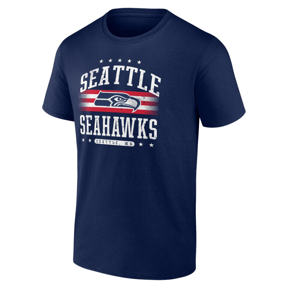 Seattle Seahawks Americana Team T-Shirt - College Navy on sale