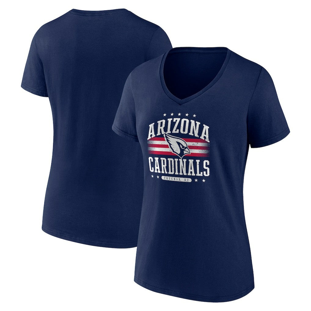 Arizona Cardinals Women's Americana Team V-Neck T-Shirt - Navy outlet