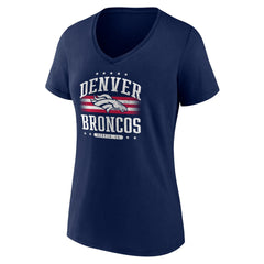 Denver Broncos Women's Americana Team V-Neck T-Shirt - Navy outlet