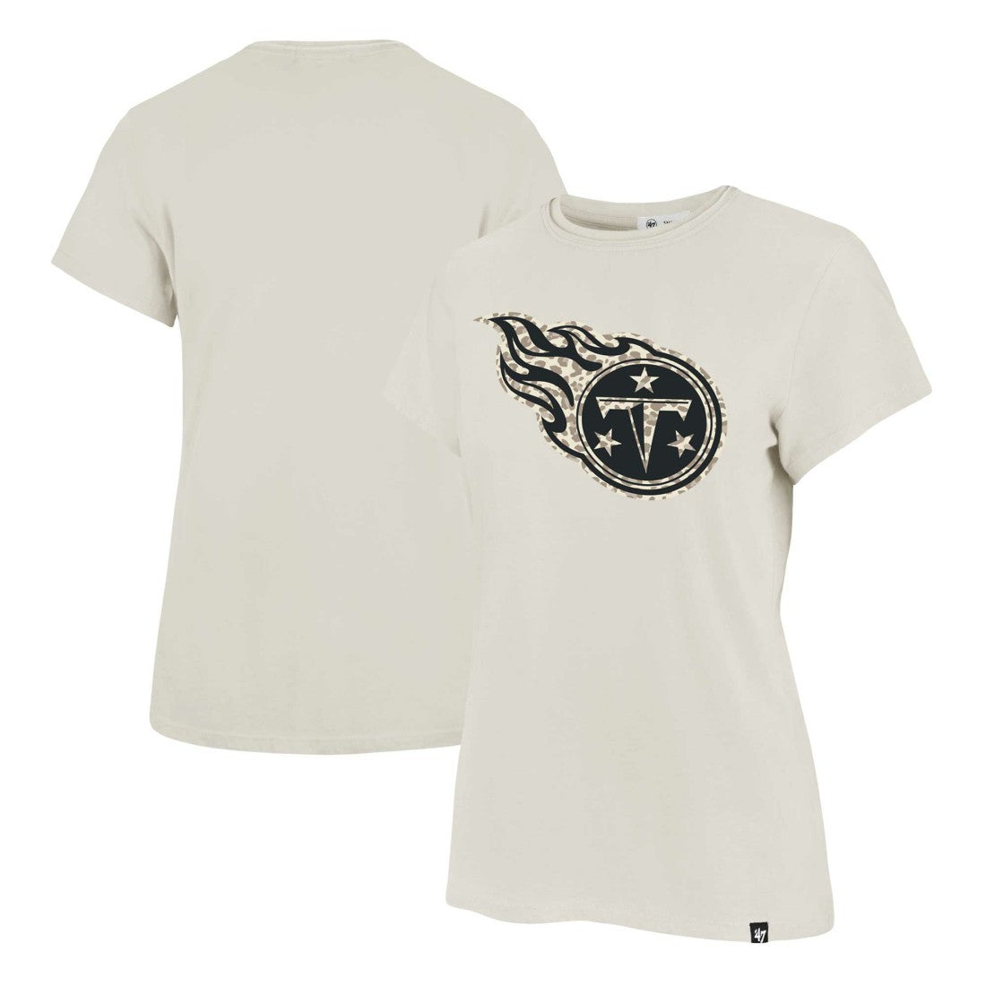 Tennessee Titans '47 Women's Panthera Frankie T-Shirt - Cream outlet